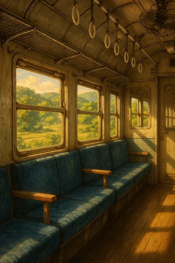30 ChatGPT Prompts for Beautiful Anime Landscapes Train Interior Passing Landscapes