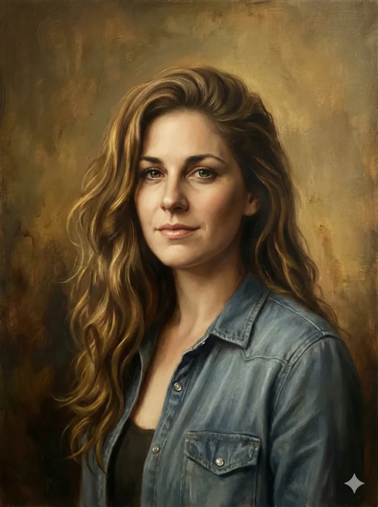 How to Turn Your Photo Into a Painting Using Gemini Create a portrait inspired by Renaissance art with soft golden lighting, smooth layered paint, and refined details. Add gentle shadows around the face and a traditional painterly texture while keeping realistic skin tone.