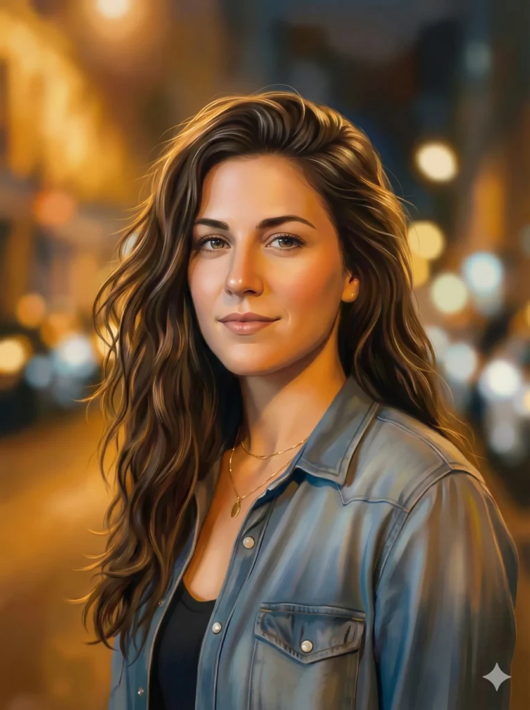 How to Turn Your Photo Into a Painting Using Gemini Create a clean digital painting of this portrait with smooth brushwork, polished skin textures, and soft gradients. Keep every feature realistic while adding artistic highlights and a crisp illustrated look.