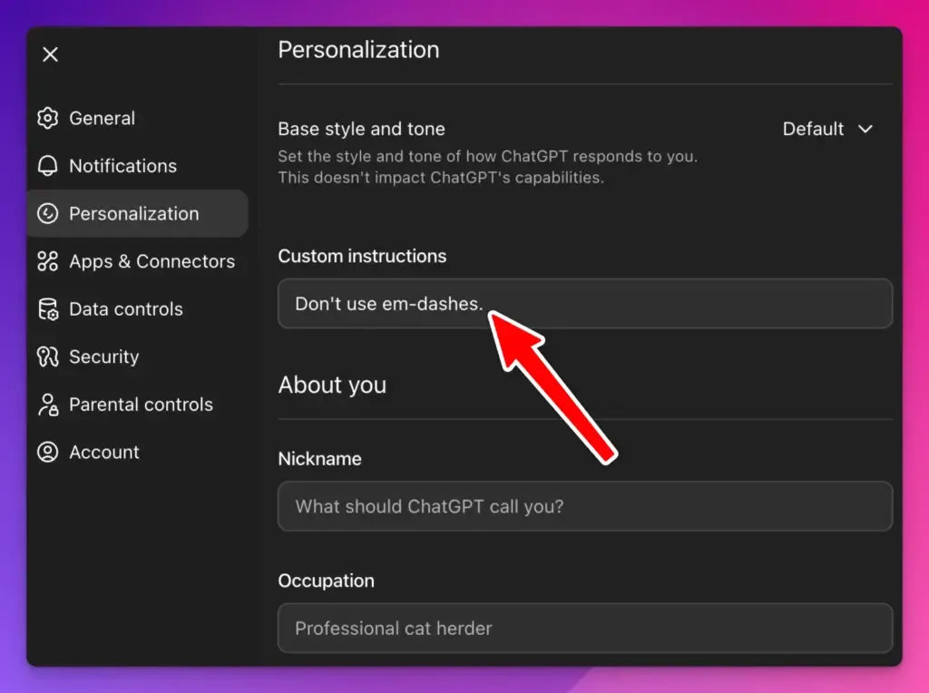 How to Stop ChatGPT from Using Em Dashes Stop ChatGPT from Using Em Dashes 1