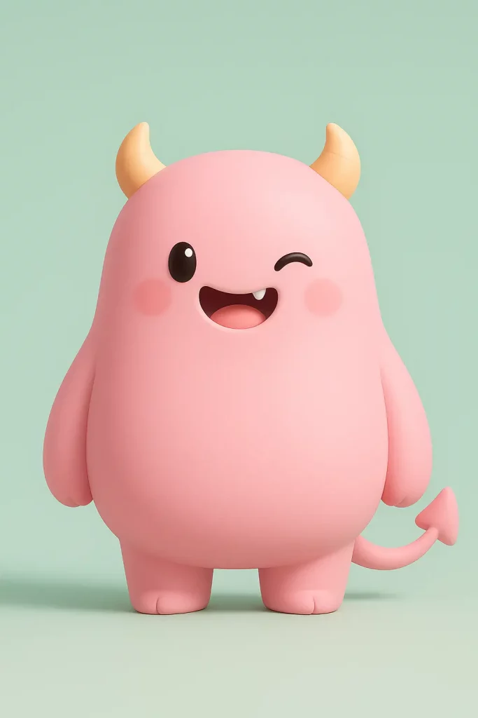 How to Create Cute Monsters Using ChatGPT Cute Pink Monster