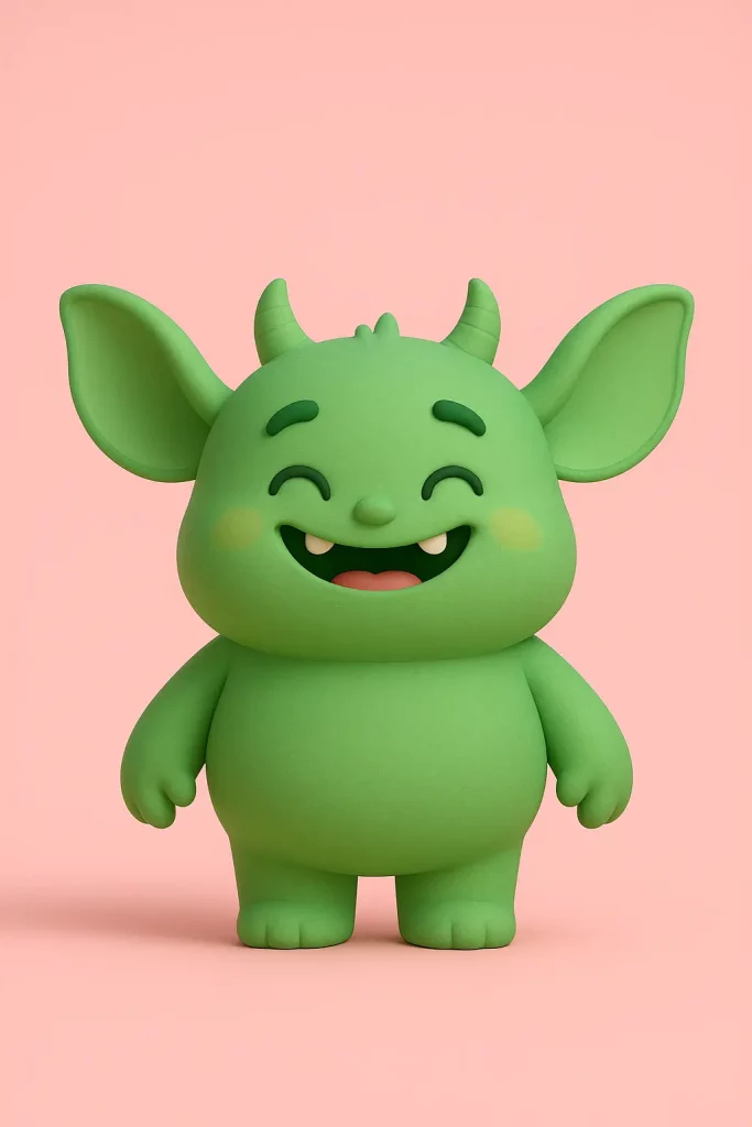 How to Create Cute Monsters Using ChatGPT Cute Green Monster