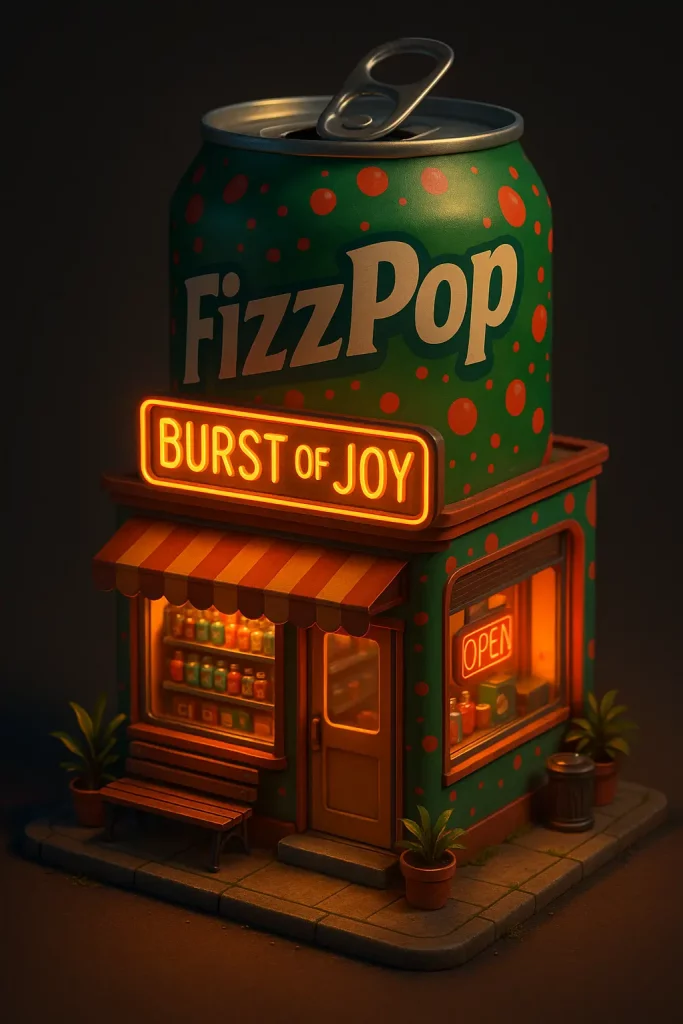 How to Create Cute 3D Stores Using ChatGPT FizzPop Soda Shop