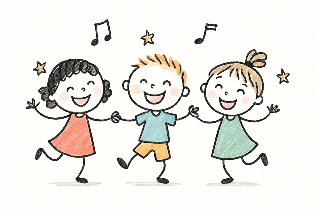 How to Create Cute Children Illustrations Using ChatGPT Dancing Kids