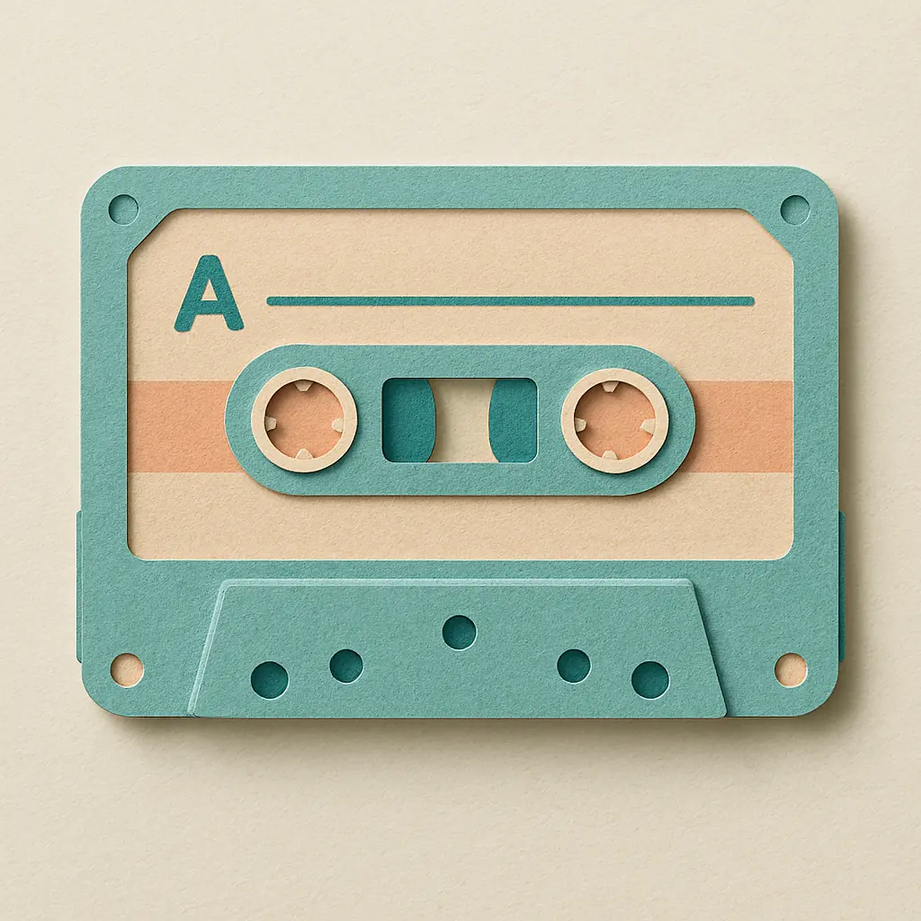 How to Create Paper Craft Illustrations Using ChatGPT Retro Cassette Tape