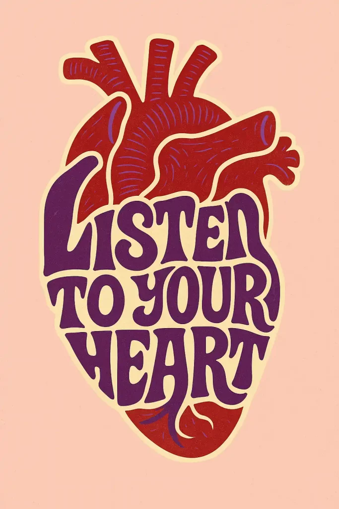 How to Create Cool Retro Quote Posters Using ChatGPT Listen to Your Heart