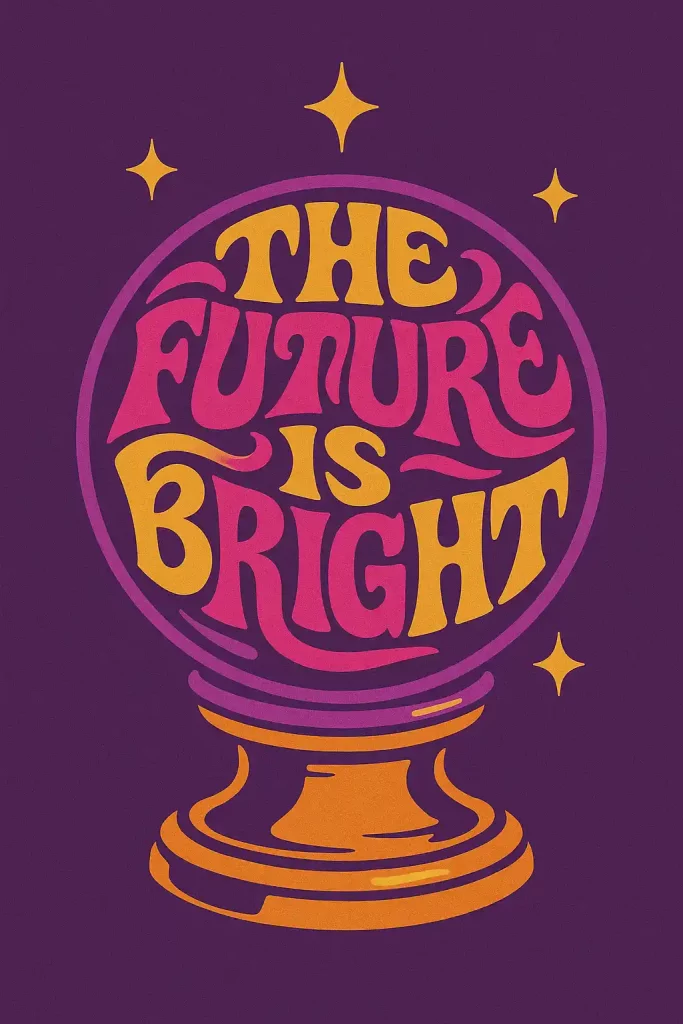 How to Create Cool Retro Quote Posters Using ChatGPT The Future Is Bright