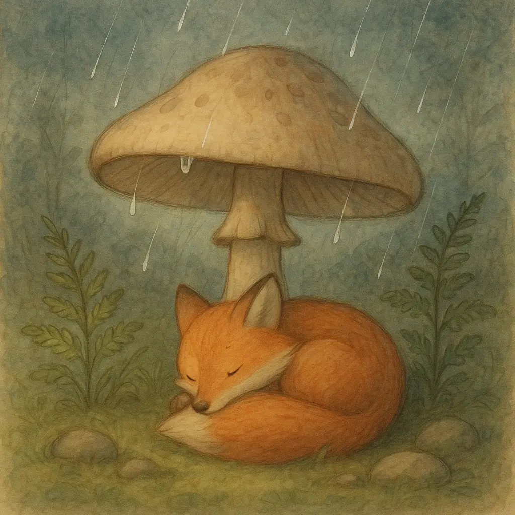 How to Create Story Book Illustrations Using ChatGPT Fox Under the Mushroom