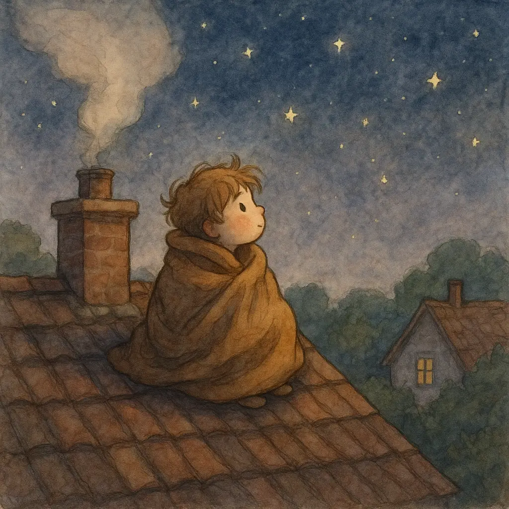 How to Create Story Book Illustrations Using ChatGPT Rooftop Stargazing