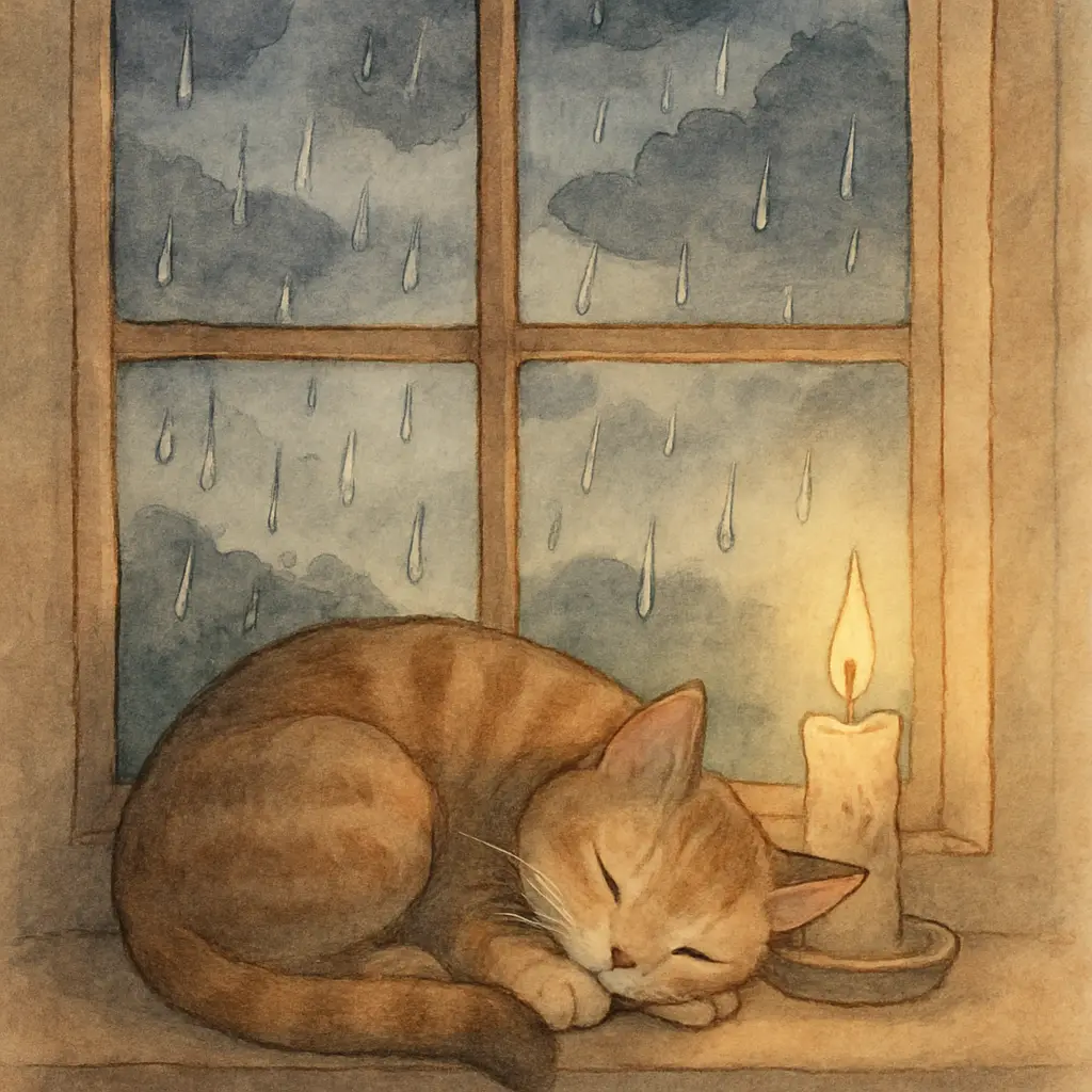 How to Create Story Book Illustrations Using ChatGPT Rainy Evening Cat