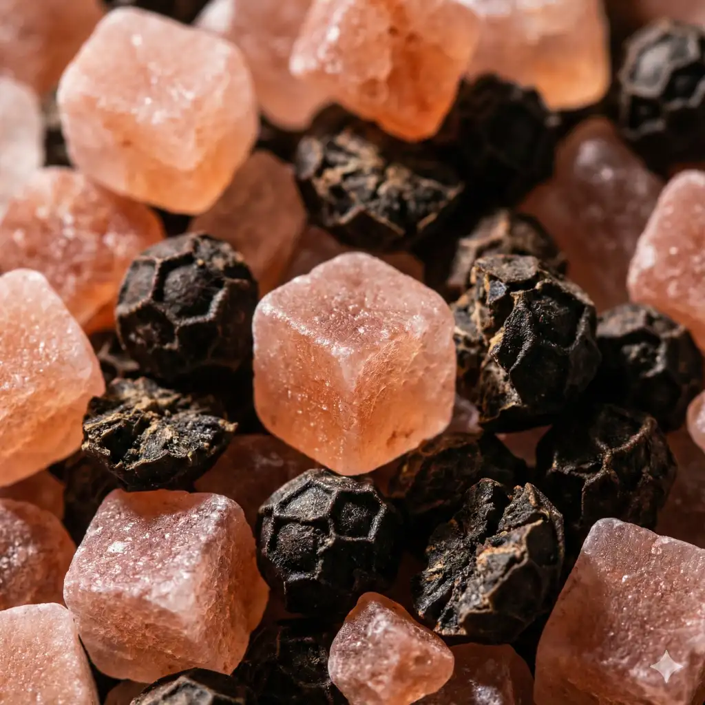 21 Gemini Nano Banana Pro Prompts for Macro Photography Himalayan Salt and Peppercorn Mix