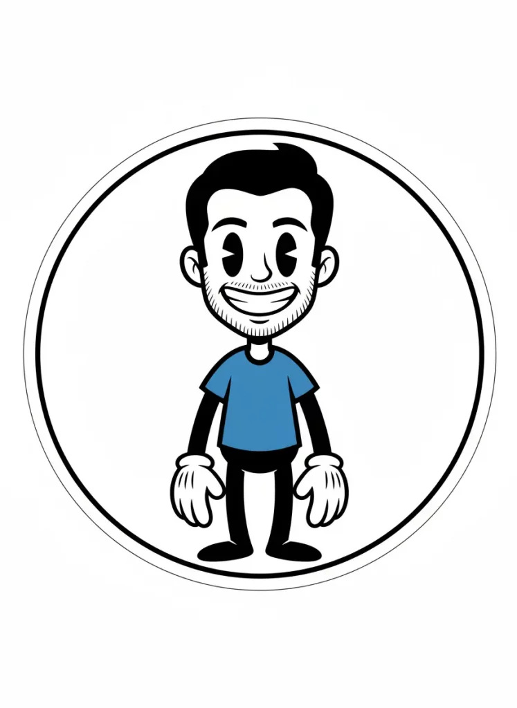 How to Turn Your Photo into Stickers Using Gemini Rubber Hose Animation Style