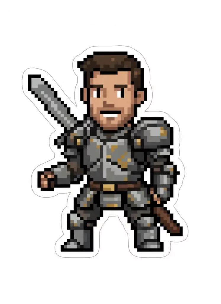 How to Turn Your Photo into Stickers Using Gemini Video Game Pixel Art Style