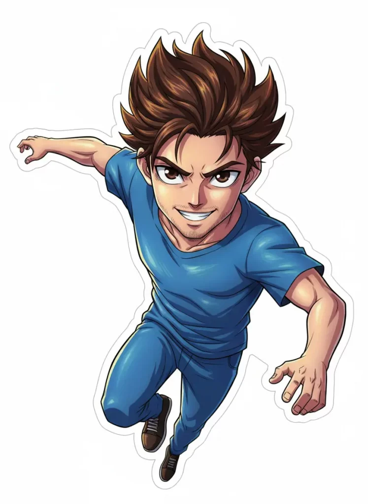 How to Turn Your Photo into Stickers Using Gemini Holographic Anime Style