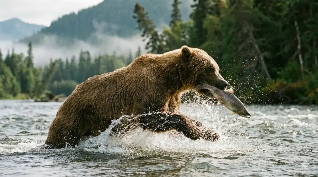 21 Gemini Nano Banana Pro Prompts for Stunning Wildlife Photos Grizzly Bear Fishing