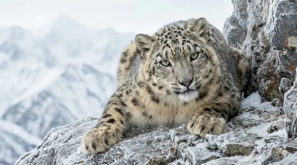 21 Gemini Nano Banana Pro Prompts for Stunning Wildlife Photos Snow Leopard on Mountain Ledge