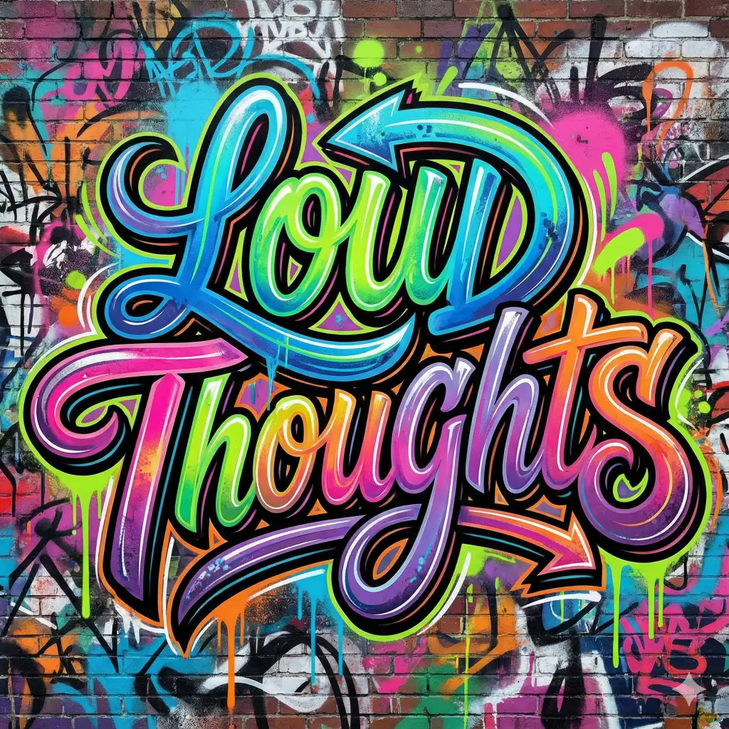 15 Gemini Nano Prompts for Colorful Lettering Art LOUD THOUGHTS (Graffiti Style)