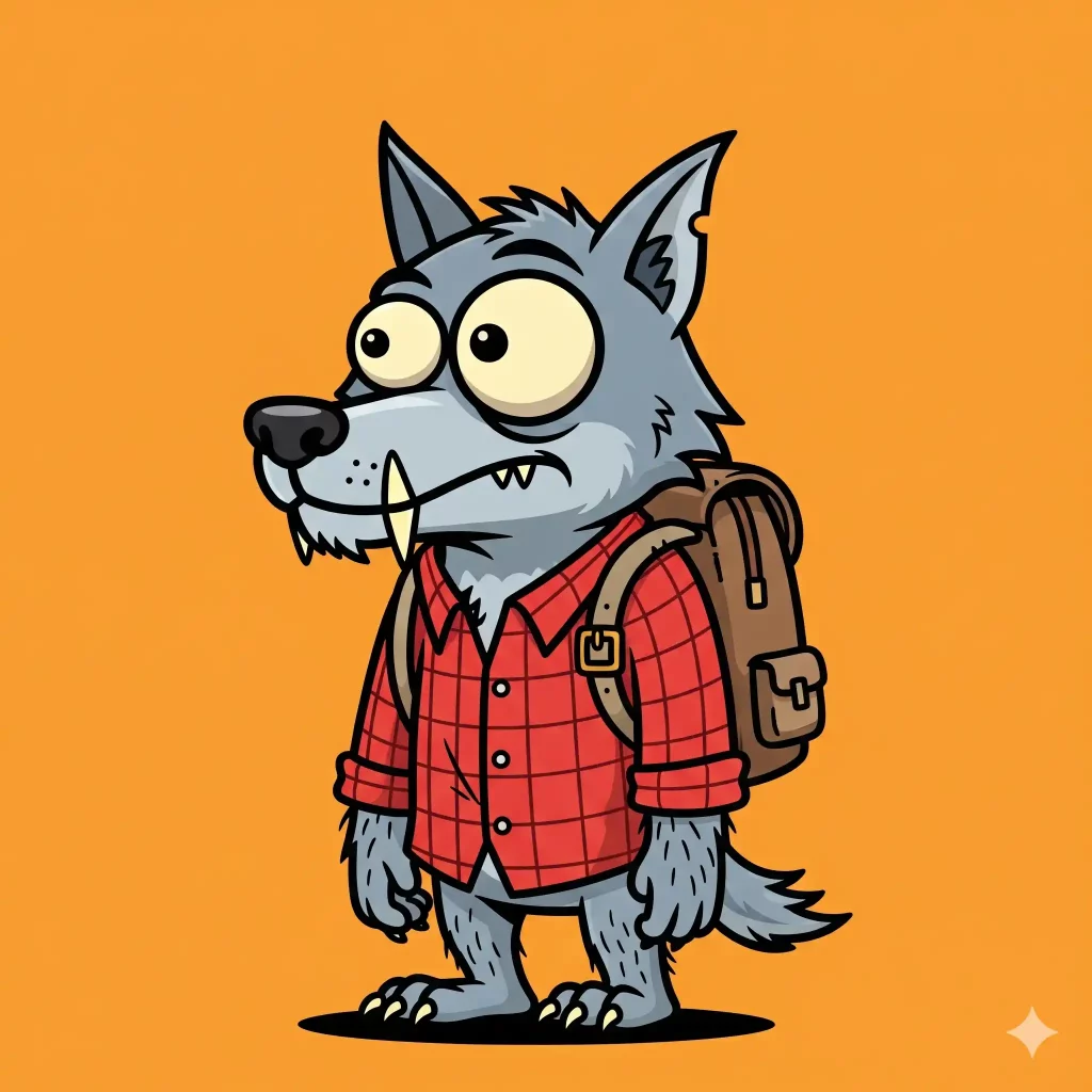 How to Create Quirky Cartoon Characters Using Gemini Funny Werewolf