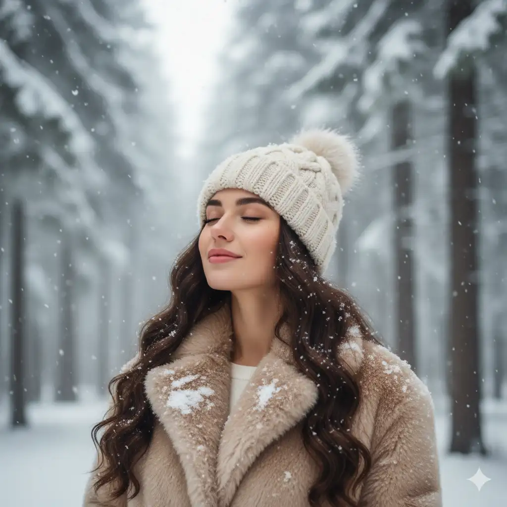 21 Gemini Prompts for Stunning Winter Photos Peaceful Forest Moment