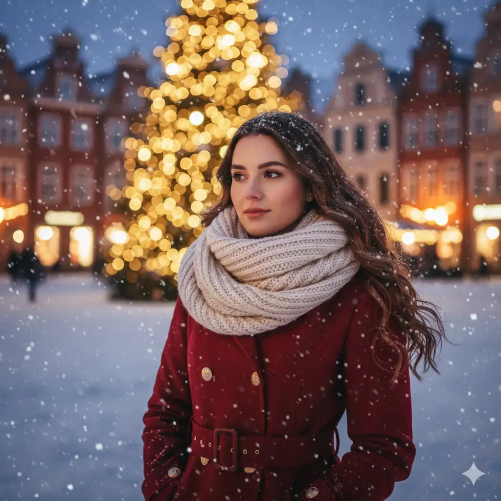 21 Gemini Prompts for Stunning Winter Photos Christmas Tree Glow