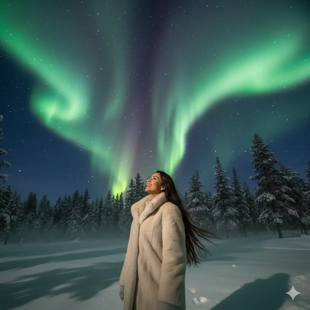 21 Gemini Prompts for Stunning Winter Photos Northern Lights Wonder