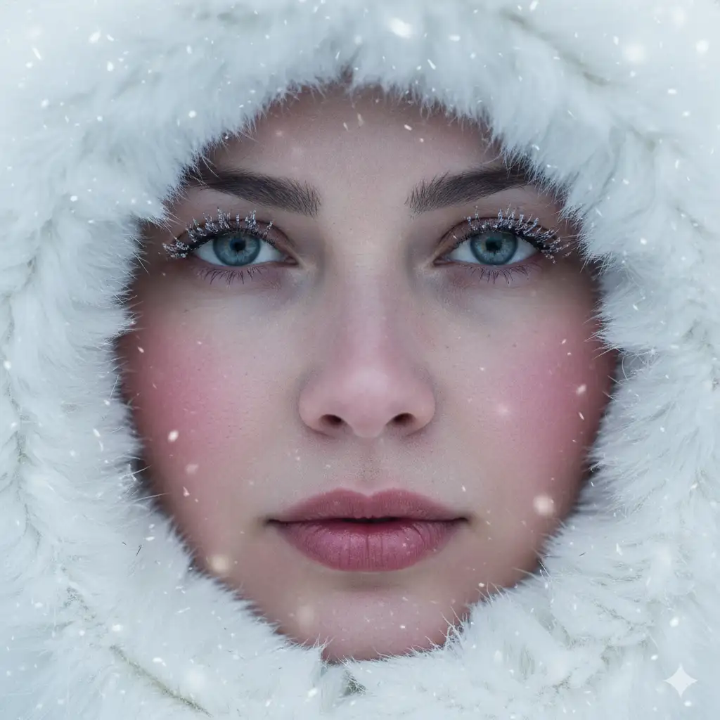 21 Gemini Prompts for Stunning Winter Photos Close-Up Snow Portrait