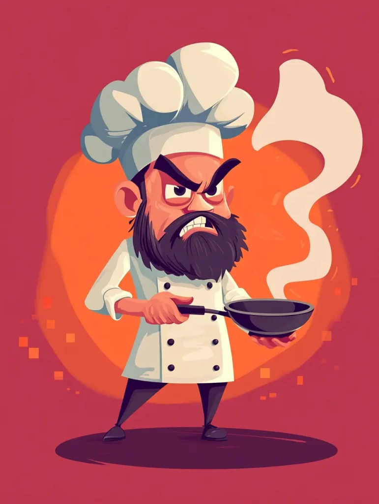 22 Midjourney Prompts for Angry Cartoon Characters Angry Chef
