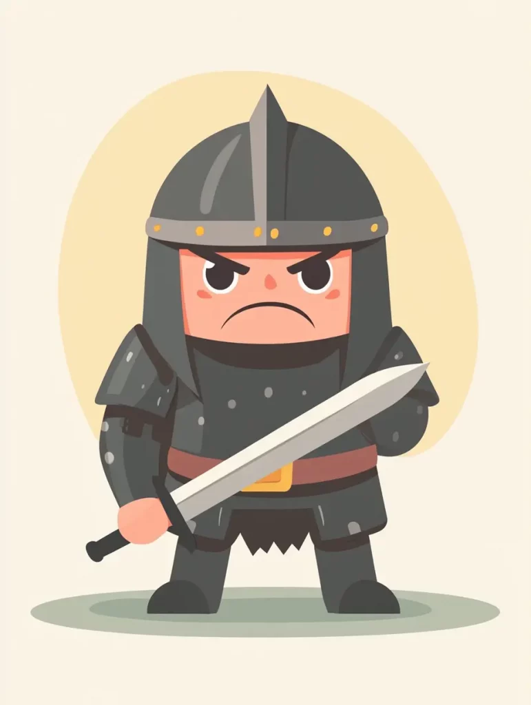 22 Midjourney Prompts for Angry Cartoon Characters Angry Knight