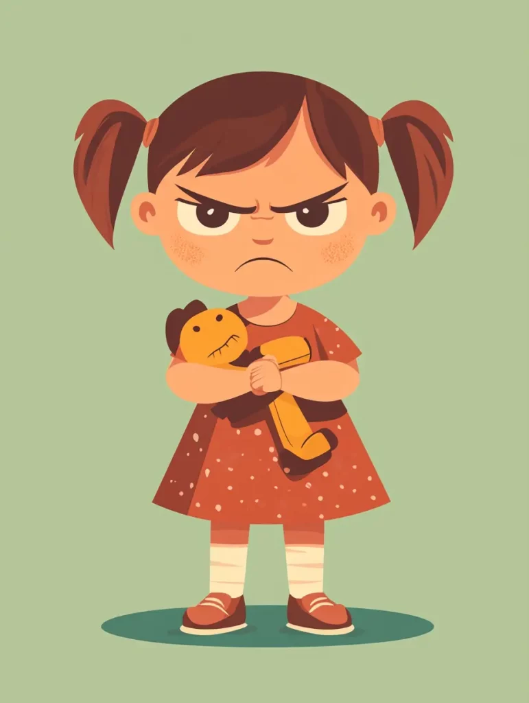 22 Midjourney Prompts for Angry Cartoon Characters Angry Little Girl