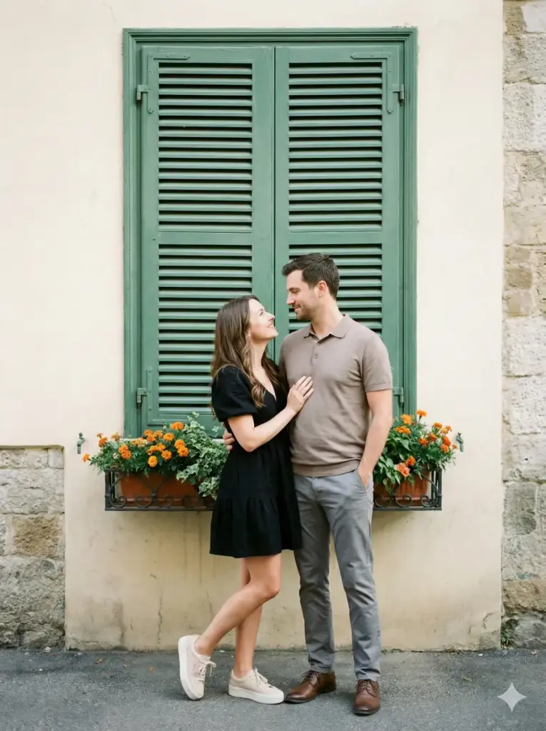 15 Gemini Nano Banana Pro Prompts for Couple Photos European Window Romance