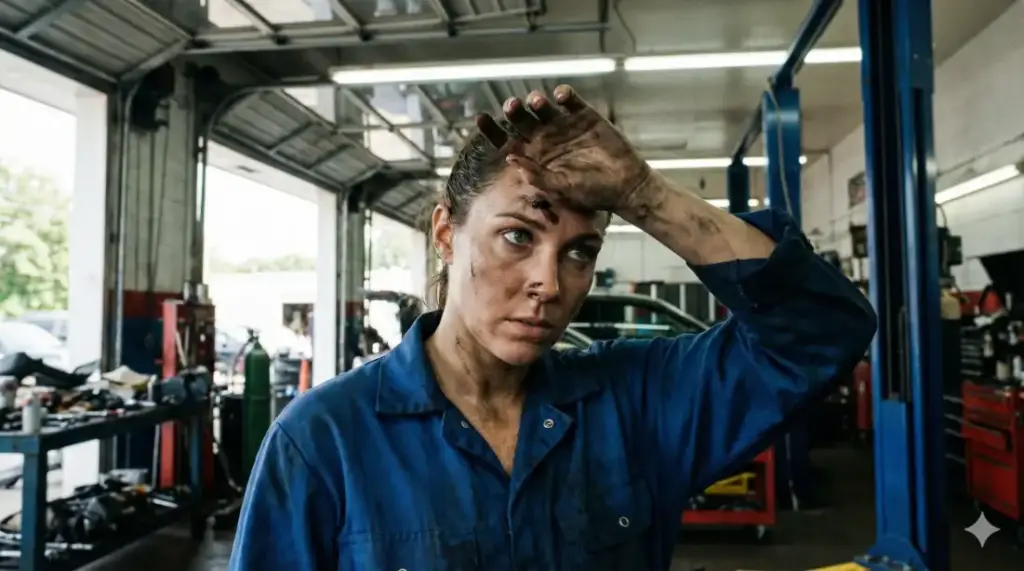 Female Mechanic, Auto Repair Shop