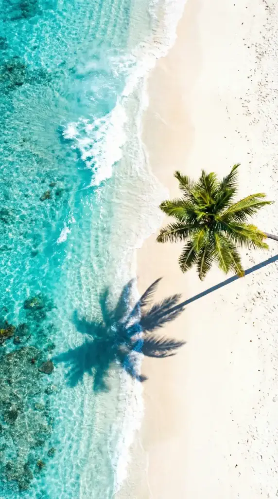 Tropical Beach Aerial View