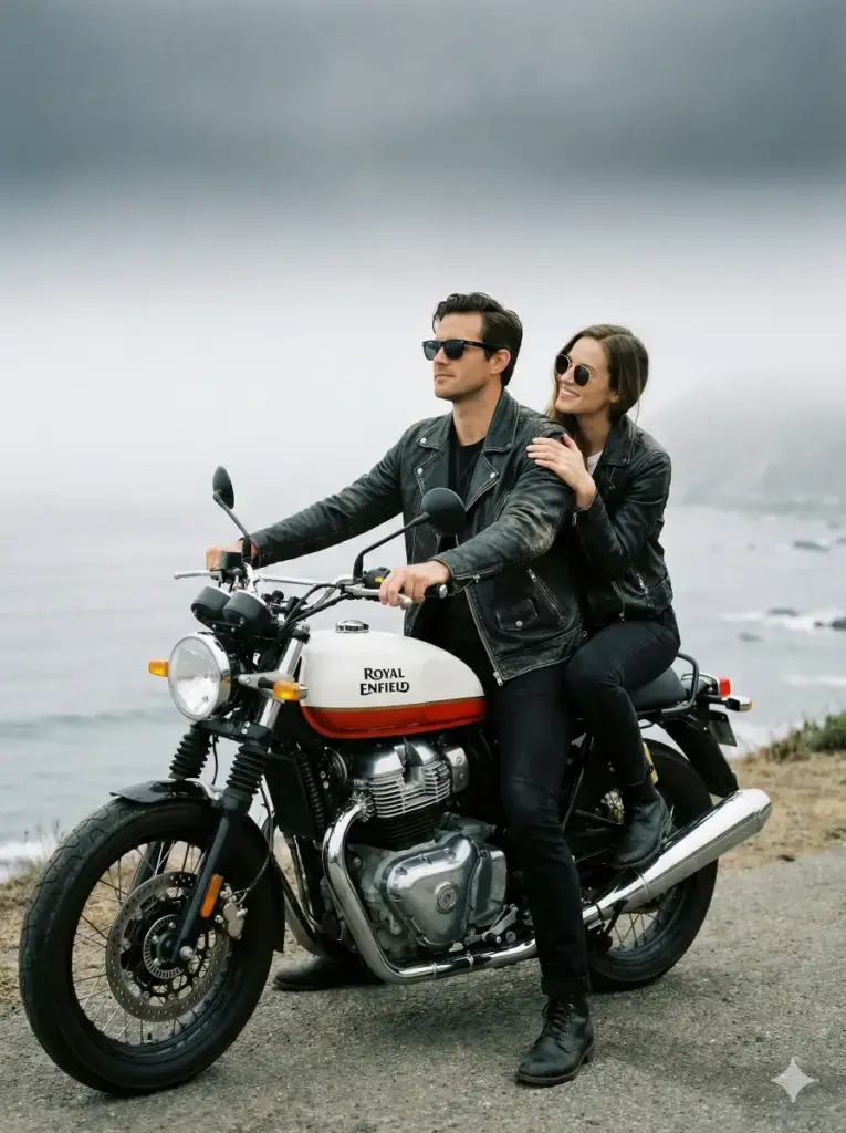 15 Gemini Nano Banana Pro Prompts for Couple Photos Motorcycle Coast Ride