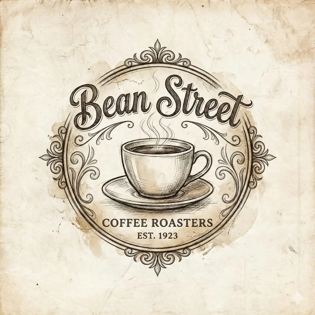 Vintage Coffee Shop Emblem