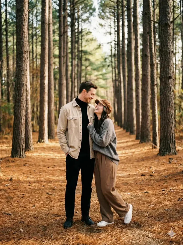 15 Gemini Nano Banana Pro Prompts for Couple Photos Forest Path Autumn