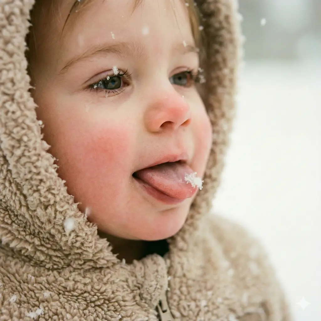 21 Gemini Nano Banana Pro Prompts for Holiday Photos Toddler Experiencing Snow for the First Time